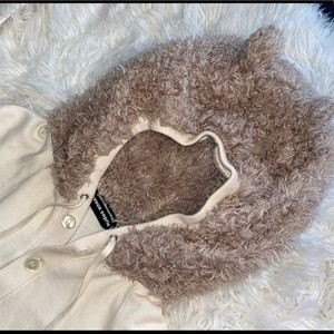 Mercibeaucoup Issey Miyake Bear Hood Furry Ear Hoodie Sweater